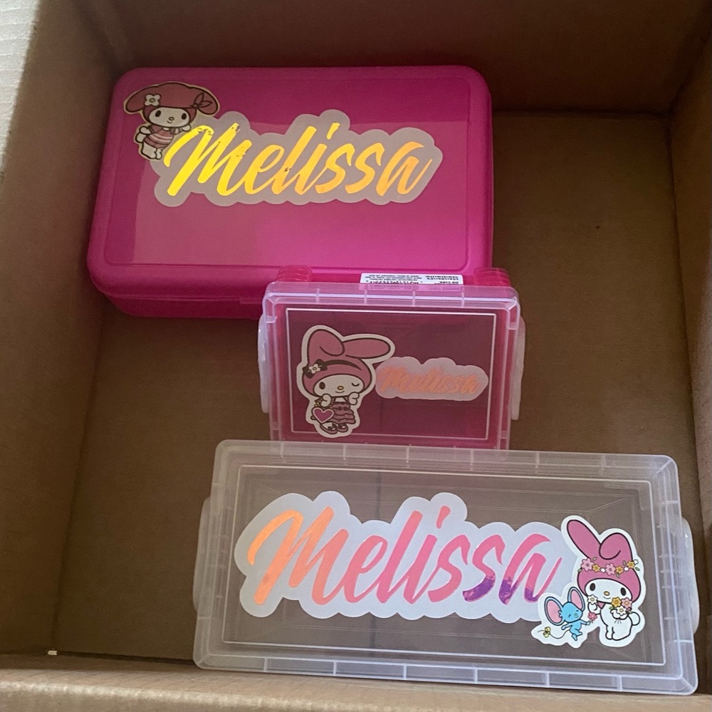 Personalized Pencil Box - Back To School -Custom box - Plastic School Box